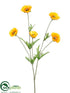 Silk Plants Direct Prairie Poppy Spray - Yellow - Pack of 12