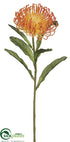 Silk Plants Direct Protea Spray - Orange - Pack of 12