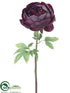 Silk Plants Direct Peony Spray - Plum - Pack of 6