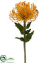 Silk Plants Direct Protea Spray - Yellow - Pack of 12