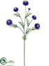 Silk Plants Direct Pom Pom Spray - Purple - Pack of 12