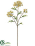 Silk Plants Direct Queen Anne's Lace Spray - Yellow - Pack of 12