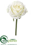 Silk Plants Direct Rose Spray - White - Pack of 12