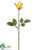 Rose Bud Spray - Yellow - Pack of 12