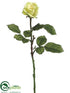 Silk Plants Direct Rose Bud Spray - Green Two Tone - Pack of 12