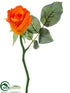 Silk Plants Direct Rose Bud Spray - Orange - Pack of 24