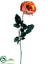 Silk Plants Direct Rose Spray - Orange Flame - Pack of 12