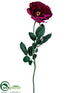 Silk Plants Direct Rose Spray - Wine - Pack of 12