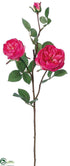 Silk Plants Direct Rose Spray - Fuchsia - Pack of 12