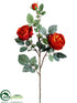 Silk Plants Direct Rose Spray - Rust - Pack of 12