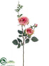 Silk Plants Direct Rose Spray - Pink Soft - Pack of 12