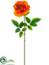 Silk Plants Direct Rose Spray - Orange - Pack of 12