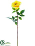 Silk Plants Direct Rose Spray - Yellow - Pack of 12