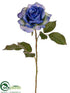 Silk Plants Direct Rose Spray - Blue - Pack of 12