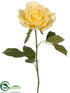 Silk Plants Direct Rose Spray - Yellow - Pack of 12