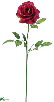 Rose Spray - Burgundy Yellow - Pack of 12