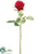 Silk Plants Direct Rose Spray - Burgundy - Pack of 24