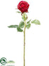 Silk Plants Direct Rose Spray - Burgundy - Pack of 24