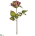 Silk Plants Direct Rose Spray - Purple Green - Pack of 12