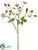 Silk Plants Direct Rose Spray - Cream Amethyst - Pack of 12