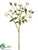 Silk Plants Direct Rose Spray - White - Pack of 12