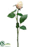 Silk Plants Direct Rose Bud Spray - Cream Pink - Pack of 12