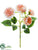 Silk Plants Direct Peony Rose Spray - Coral - Pack of 12