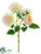 Silk Plants Direct Peony Rose Spray - Cream - Pack of 12
