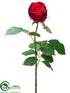Silk Plants Direct Large Rose Bud Spray - Red - Pack of 12