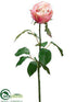 Silk Plants Direct Large Bud Spray - Rose Two Tone - Pack of 12