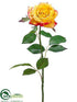 Silk Plants Direct Rose Spray - Yellow Beauty - Pack of 12