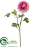 Silk Plants Direct Ranunculus Spray - Cerise Pink - Pack of 12