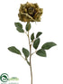 Silk Plants Direct Rose Spray - Avocado Green - Pack of 12