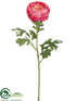 Silk Plants Direct Double Ranunculus Spray - Rose - Pack of 12