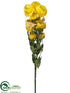 Silk Plants Direct Ranunculus Bundle - Yellow - Pack of 12
