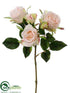 Silk Plants Direct Rose Spray - Blush - Pack of 12