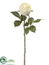 Silk Plants Direct Rose Spray - Eggshell - Pack of 12