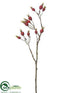 Silk Plants Direct Rosehip Spray - Red - Pack of 12