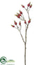 Silk Plants Direct Rosehip Spray - Red - Pack of 12