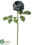Silk Plants Direct English Rose Spray - Navy - Pack of 12