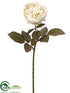 Silk Plants Direct English Rose Spray - Eggshell - Pack of 12