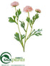 Silk Plants Direct Ranunculus Spray - Peach - Pack of 12