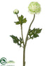 Silk Plants Direct Ranunculus Spray - Lime - Pack of 12