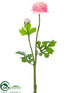 Silk Plants Direct Ranunculus Spray - Pink Cream - Pack of 12