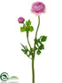 Silk Plants Direct Ranunculus Spray - Pink - Pack of 12