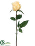 Silk Plants Direct Rose Bud Spray - Yellow Pastel - Pack of 12