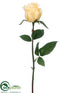 Silk Plants Direct Rose Bud Spray - Yellow Pastel - Pack of 12
