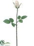 Silk Plants Direct Rose Bud Spray - White - Pack of 12