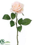Silk Plants Direct Rose Bud Spray - Apricot Pastel - Pack of 12