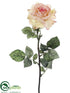 Silk Plants Direct Rose Spray - Salmon Peach - Pack of 12